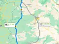 Mapa de rutas en coche por España baratas, mostrando un trayecto de 7h 39min desde Portugal a Salamanca y otro de 9h 45min a Madrid.