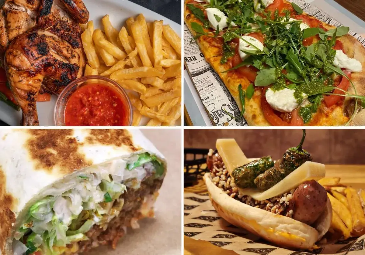 Pollo asado, pizza, burrito y hot dog. ¡Ideas para saber donde comer en Bilbao!