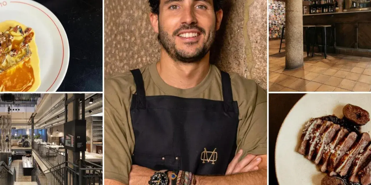 Chef sonriente y platos deliciosos: ideas para comer en Pontevedra.