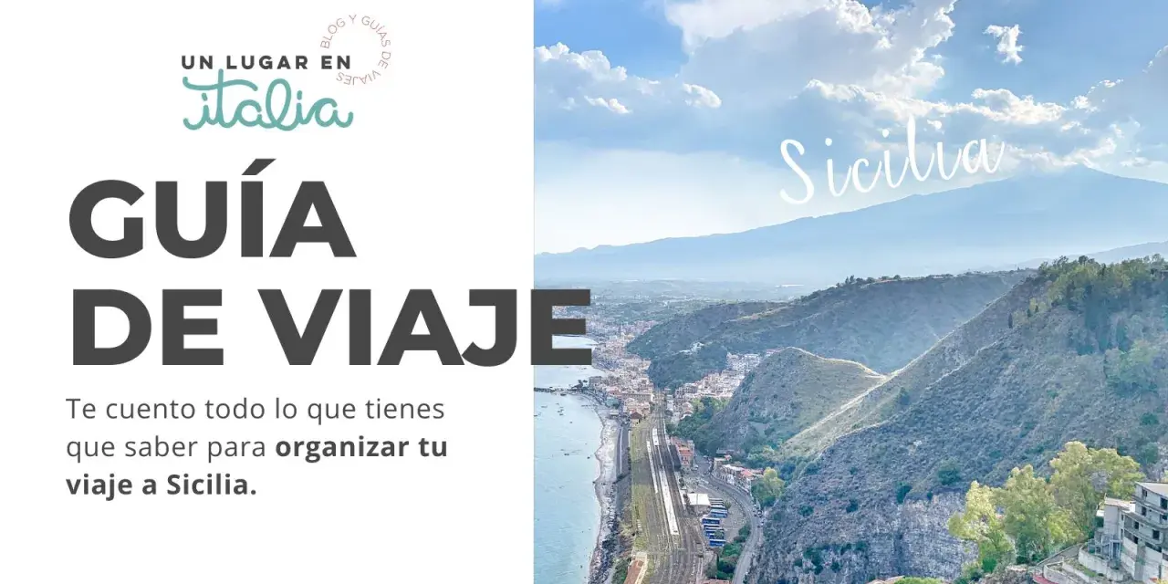 Guía de viaje para organizar tu aventura en Sicilia. Paisaje costero con el Etna al fondo.