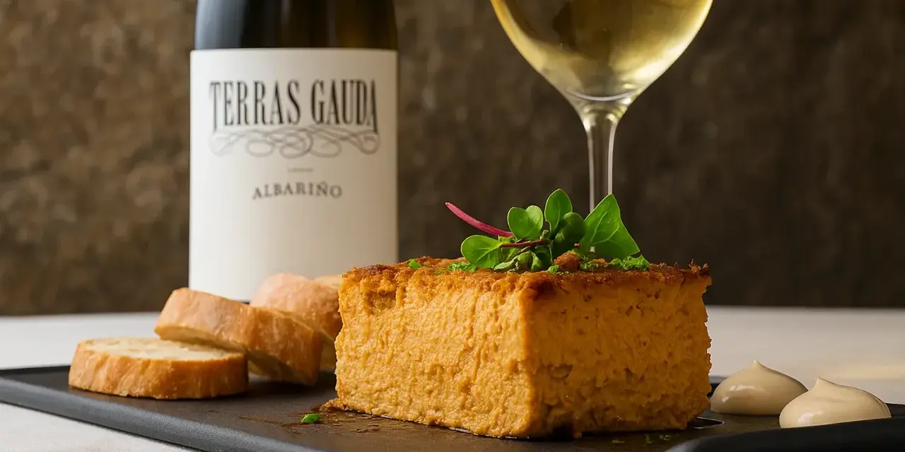 Un delicioso paté de calabaza con pan y Albariño. ¡Una idea perfecta para saber donde comer en Vigo!