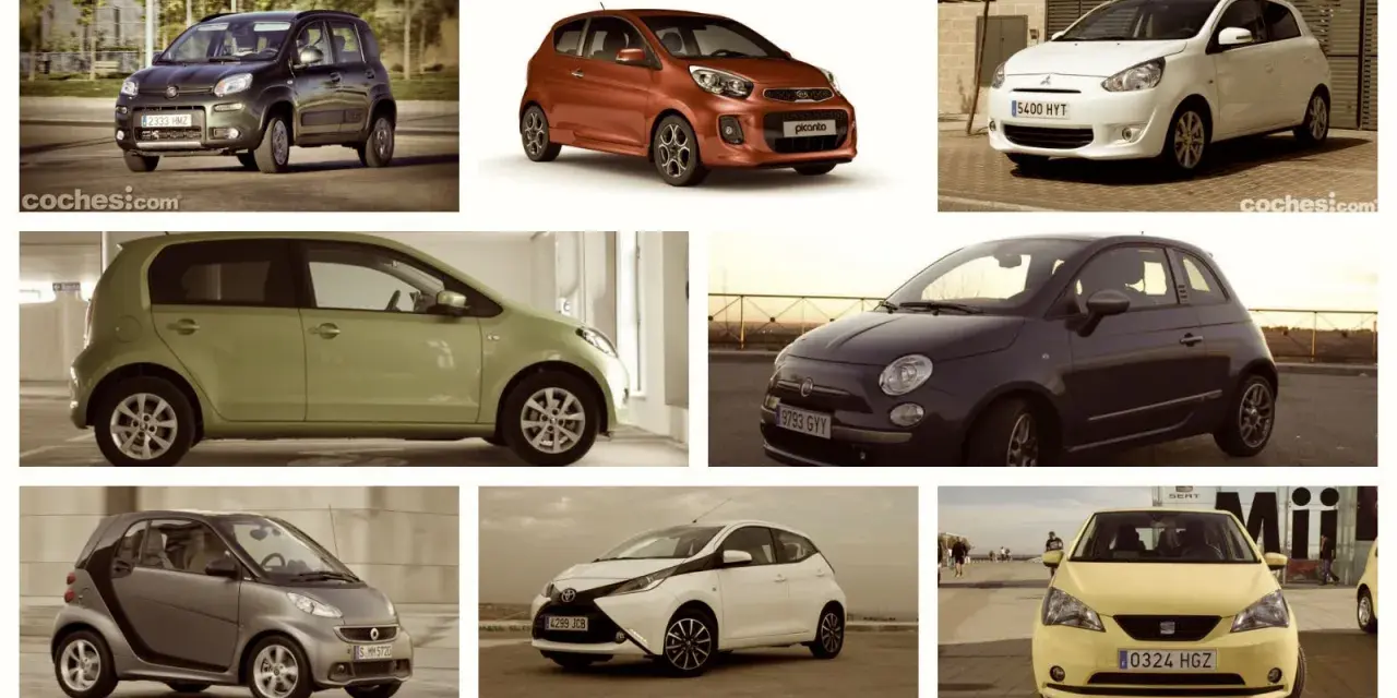 Colección de coches urbanos, ideales para encontrar coches mas fiables de segunda mano. Fiat, Kia, Mitsubishi, Smart y Toyota.