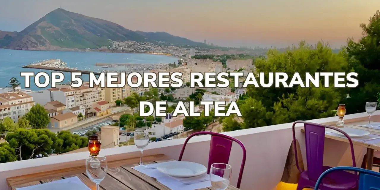 Terraza con vistas a Altea. Descubre dónde comer en Altea, con el top 5 de los mejores restaurantes.