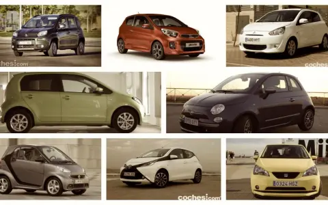 Colección de coches urbanos, ideales para encontrar coches mas fiables de segunda mano. Fiat, Kia, Mitsubishi, Smart y Toyota.