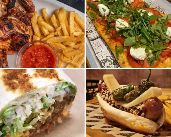 Pollo asado, pizza, burrito y hot dog. ¡Ideas para saber donde comer en Bilbao!