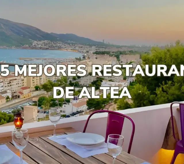 Terraza con vistas a Altea. Descubre dónde comer en Altea, con el top 5 de los mejores restaurantes.