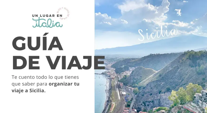 Guía de viaje para organizar tu aventura en Sicilia. Paisaje costero con el Etna al fondo.