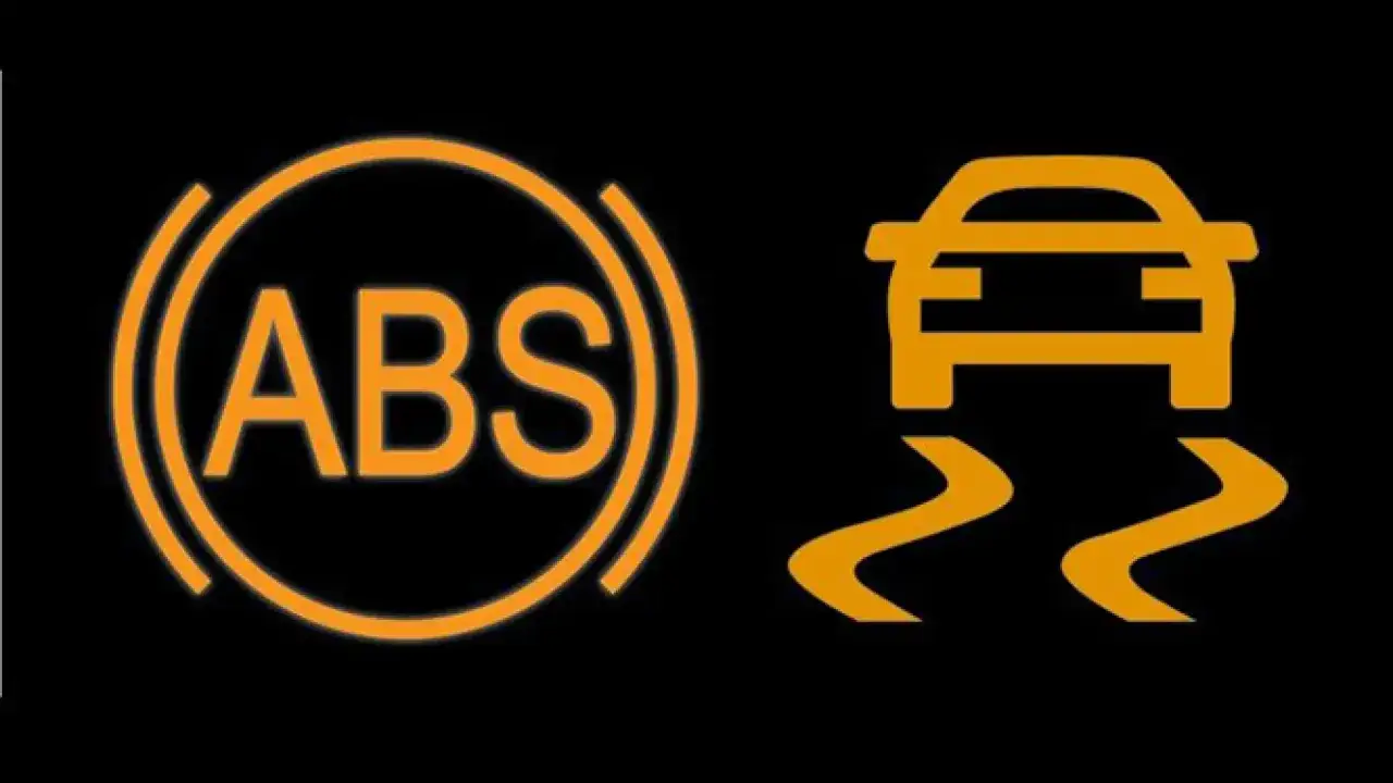 Iconos de ABS y control de tracci&oacute;n, ejemplos de seguridad pasiva y activa.