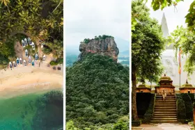 Impresionante ruta Sri Lanka: playa paradisíaca, la roca de Sigiriya y un templo budista.